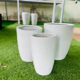 Ceramic Tall Pot (White)