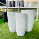 Ceramic Marble Design Tall Pot