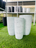 Ceramic Marble Design Tall Pot