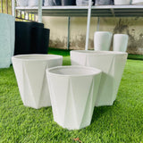 Ceramic Triangle Design Pot