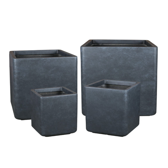 Short Box Shaped Dark Planter