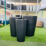 Ceramic Tall Pot (Matte Black)