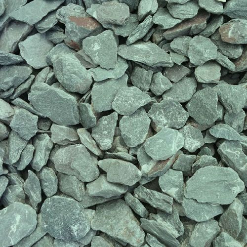 Green Slate River Pebbles