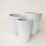 Ceramic Tall Pot (White)
