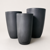 Ceramic Tall Pot (Black)