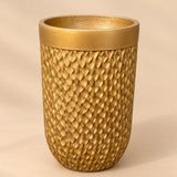 Gold Leaf Textured Planter