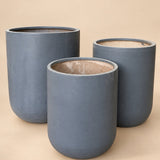 Tall Cylinder Planter (Slate Grey)