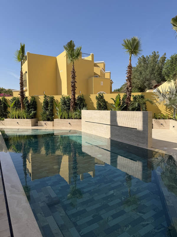 Travertine coping